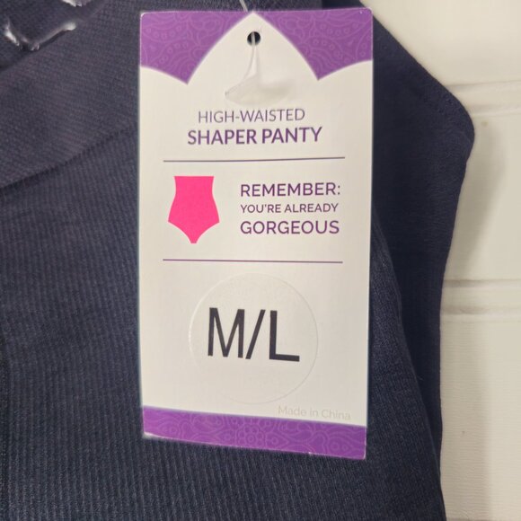 Empetua by Shapermint Women's Black High Waisted Shaper Panty Brief Size M/L NWT - Picture 9 of 13